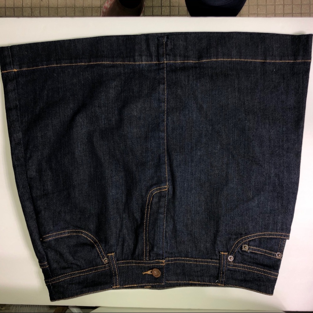 GARNET HILL Jean SKIRT BLUE